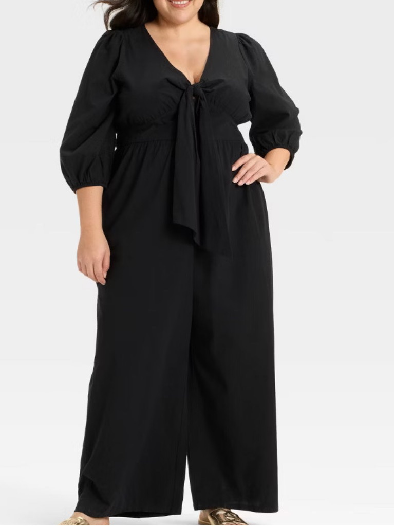 Ava&Viv Tie Front Romper